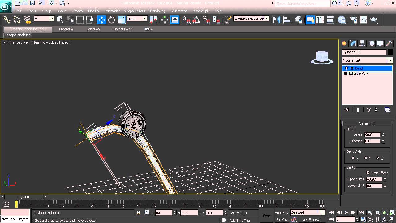 how to bend in 3ds max